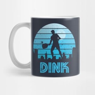 Retro Sunset Pickleball Dink Mug